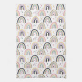 Linge De Cuisine Arc-en-ciel pastel mignon  (Vertical)