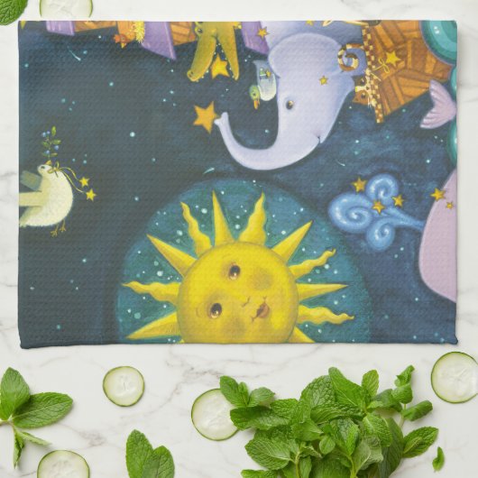 Linge De Cuisine Arche la nuit (Plié)