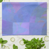 Linge De Cuisine Arches de minuit - Indigo Géométrie Abstraite (Plié)