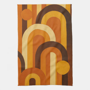 Linge De Cuisine Arches et taches solaires Rétro MCM Design Géométr