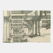 Linge De Cuisine Architecture Ancienne, Cour romaine avec Colonnes (Horizontal)
