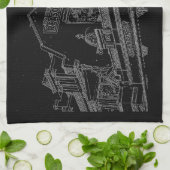 Linge De Cuisine Architecture de Cape Town Boulangerie Dessin (Plié)