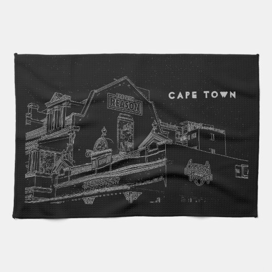 Linge De Cuisine Architecture de Cape Town Boulangerie Dessin (Horizontal)