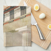 Linge De Cuisine Architecture grecque vintage, Temple d'Athéna (Quart Plié)