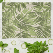 Linge De Cuisine Areca Palms Hawaiian Tropical Vintage (Plié)