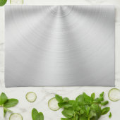 Linge De Cuisine Argent brillant métallique de Faux élégant (Plié)