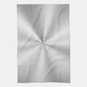 Linge De Cuisine Argent brillant métallique de Faux élégant (Vertical)