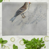 Linge De Cuisine Argent | Deux oiseaux (Plié)