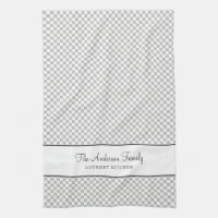 Argent Grey French Plaid Check Pays Gourmande