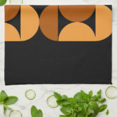 Linge De Cuisine Argile brûlée moderne du milieu du siècle et Mocha (Plié)