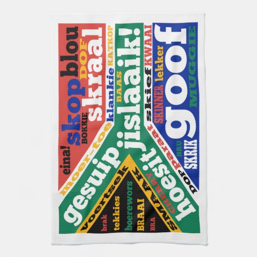 Linge De Cuisine Argot et colloques sud-africains (Vertical)