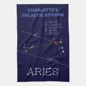 Linge De Cuisine Aries de Zodiac Constellation (Vertical)