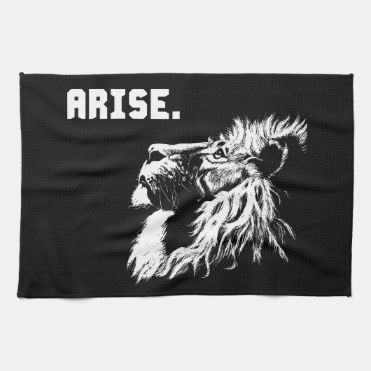 Linge De Cuisine ARISE - Lion Motivational (Horizontal)
