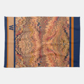 Linge De Cuisine Arizona Marbled (serviette d'accueil Monogram) (Horizontal)