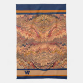 Linge De Cuisine Arizona Marbled (serviette d'accueil Monogram) (Vertical)