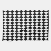 Linge De Cuisine Arlequin noir (Horizontal)