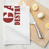 Linge De Cuisine Arme De Destruction Du Gaz (Quart Plié)