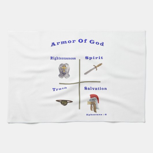 Linge De Cuisine Armure de Dieu (Horizontal)