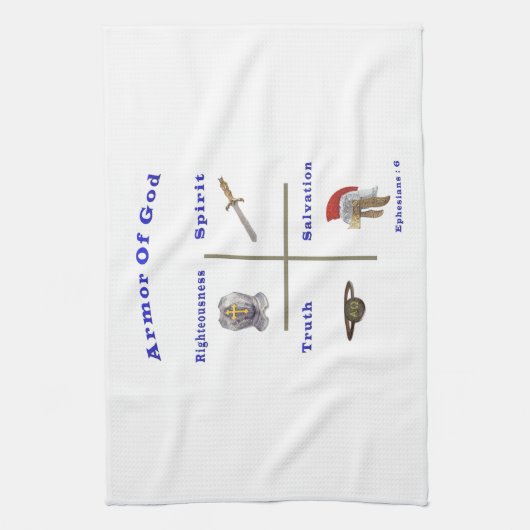 Linge De Cuisine Armure de Dieu (Vertical)