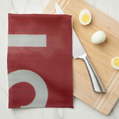 Linge De Cuisine Arrêter le signe (Quart Plié)