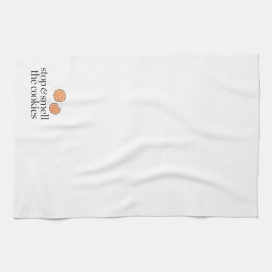 Linge De Cuisine Arrêtez et sentez les biscuits (Horizontal)