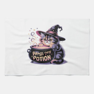 Linge De Cuisine Arrêtez les pattes sur ma potion, sorcière chat ka