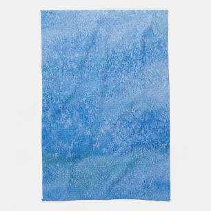 Linge De Cuisine Arrière - plan bleu d'aquarelle