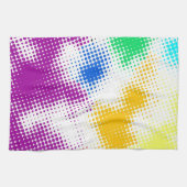 Linge De Cuisine Arrière - plan coloré tramé aléatoire (Horizontal)