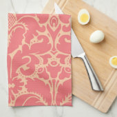 Linge De Cuisine arrière - plan damassé de style baroque (Quart Plié)