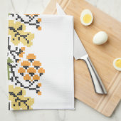 Linge De Cuisine Arrière - plan d'automne de chêne (Quart Plié)