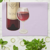 Linge De Cuisine arrière - plan de bouteille de vin et de vis de li (Plié)