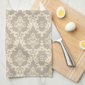 Linge De Cuisine Arrière - plan de damassé (Quart Plié)