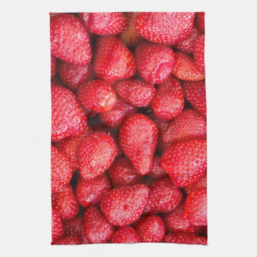 Linge De Cuisine Arrière - plan de fraises (Vertical)