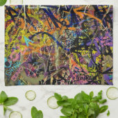 Linge De Cuisine Arrière - plan de graffiti (Plié)