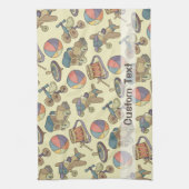 Linge De Cuisine Arrière - plan des icônes de jouets (Vertical)