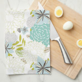 Linge De Cuisine arrière - plan floral (Quart Plié)