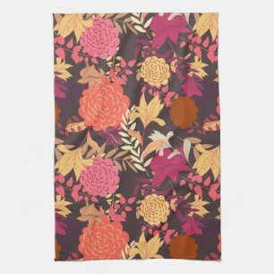 Linge De Cuisine Arrière - plan floral 2