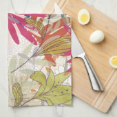 Linge De Cuisine Arrière - plan floral 6 (Quart Plié)
