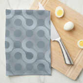 Linge De Cuisine Arrière - plan gris abstrait d'écoulement (Quart Plié)