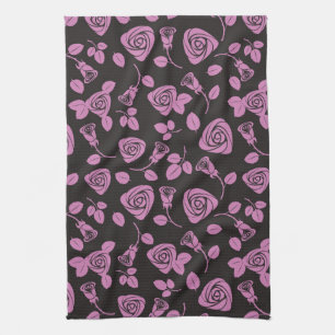 Linge De Cuisine Arrière - plan rose floral