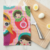 Linge De Cuisine Arrière - plan russe d'illustration de poupée (Quart Plié)