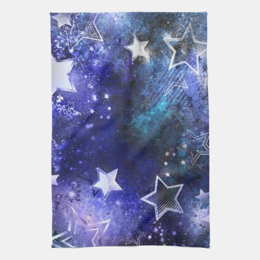Linge De Cuisine Arrière - plan spatial avec étoiles (Vertical)