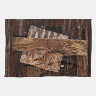 Linge De Cuisine Arrière-plan Vieux Maison En Bois