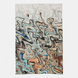Linge De Cuisine Art Abstrait