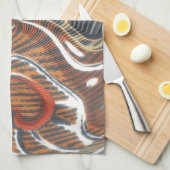 Linge De Cuisine Art Abstrait africain (Quart Plié)