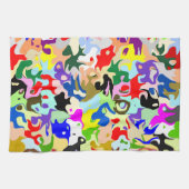 Linge De Cuisine Art abstrait coloré (Horizontal)