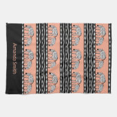 Linge De Cuisine Art africain, Motif zèbre Jaune (Horizontal)