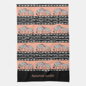 Linge De Cuisine Art africain, Motif zèbre Jaune (Vertical)