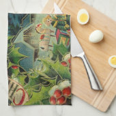 Linge De Cuisine Art antique du Père Noël (Quart Plié)