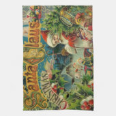 Linge De Cuisine Art antique du Père Noël (Vertical)